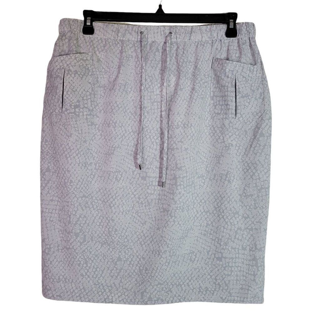 Calvin Klein Gray Lightweight Pencil Skirt (Size XL)